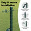 Vidaxl Fence With Posts PVC-Coated Steel-116797840-116797842