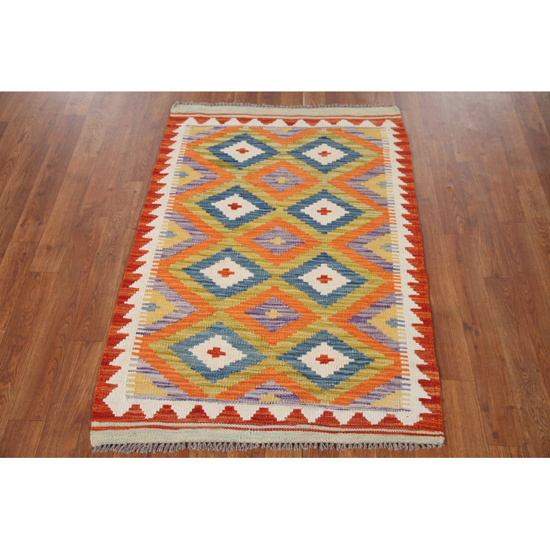 Multolor Kilim Oriental Accent Rug 3x4