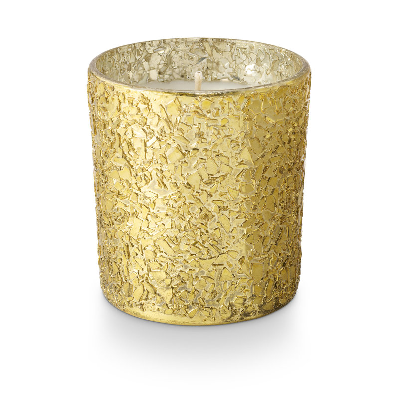 Bougie scintillante en verre