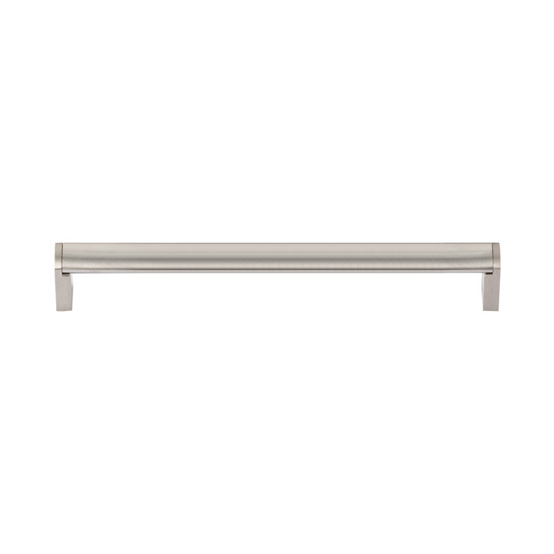 Brushed Nickel Industrial Drop Bail Cabinet Pull with Mounting Hardware