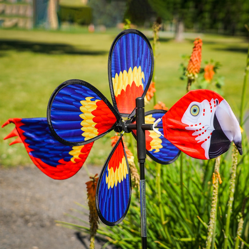 Pivoting Parrot Bird Spinner