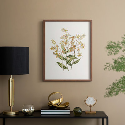 Reproduction florale vintage avec encadrement CECL XXII - bois massif