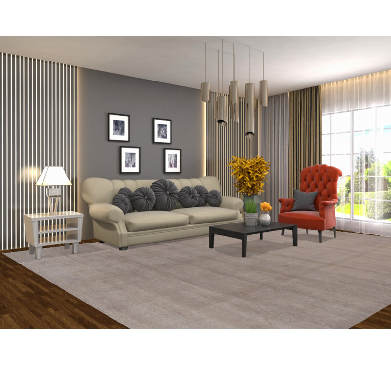 Tapis taupe Gabbeh 10 x 13
