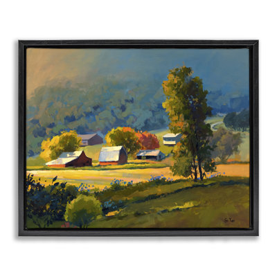  "Early Fall Farmland", art mural sur toile flottante par sri Rao