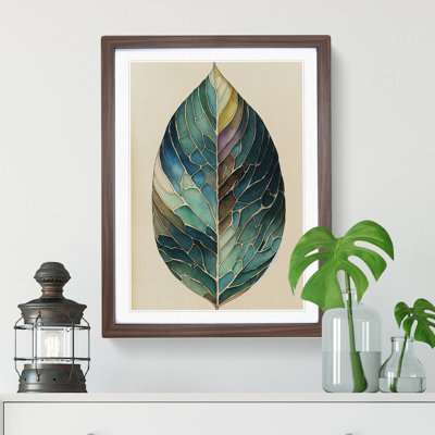 Painted Leaf No.3 1 Piece Single Picture Frame Painting
