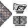 12" X 12" Wood Interlocking Deck Tile Checker Pattern