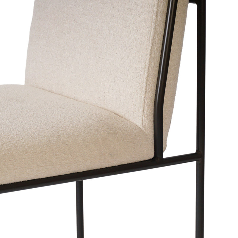 Decker Upholstered Dining Chair, Beige