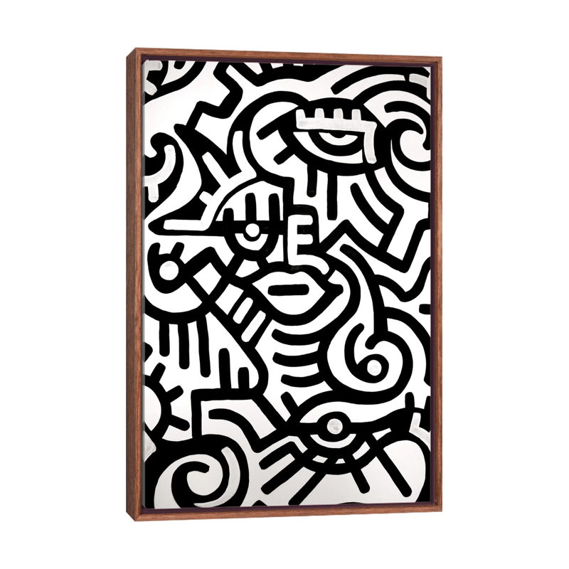 Mood 1 Piece Wall Art on Canvas, 66.04 cm H x 45.72 cm W, Classic Brown Wood Framed