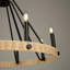 Lustre 8 lumières Braneisha noir