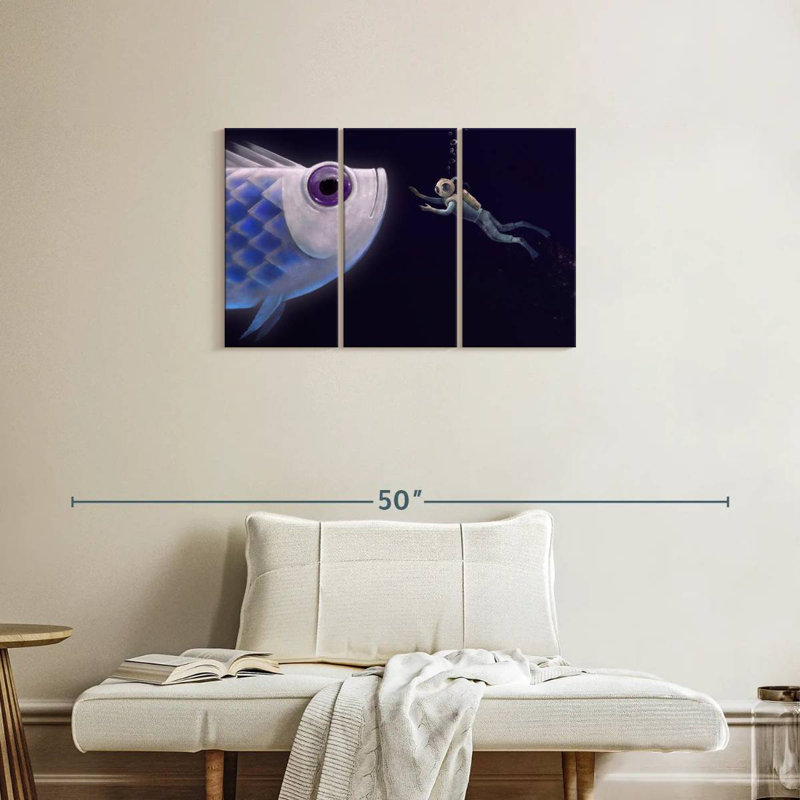 Kelan Deep Sea Fish Encounter, 20" H x 33" W