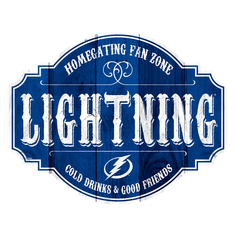 Rustic Entertainment Wall Decor, Tampa Bay Lightning