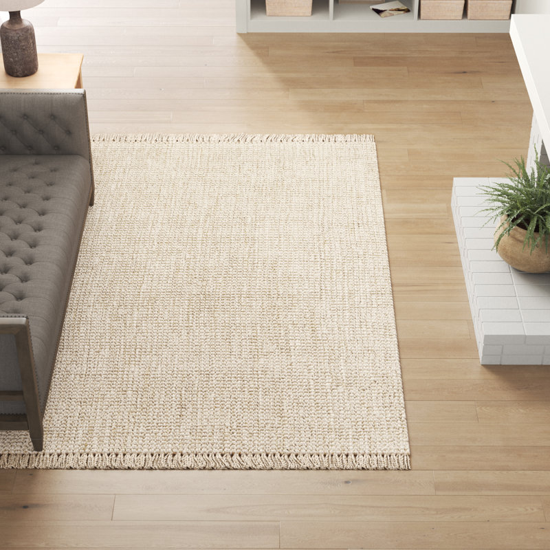 Tapis en jute / sisal tissé à la main Ikumi, Rectangle 7 pi 6 po x 9 pi 6 po