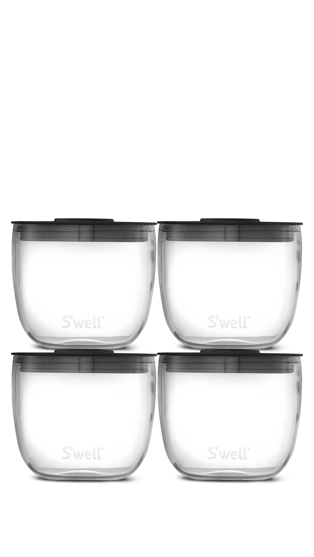  S'well 12810-B19-39300 Tritan Eats 2-in-1 Nesting Food Bowls,  10oz, Clear: Home & Kitchen