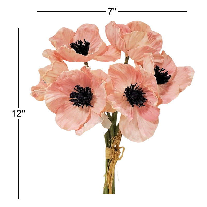 Poppies Arrangement, Light Pink