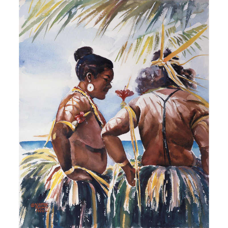 Saipan Impression 02 by Chen Xiaoping - Single Picture Frame Print