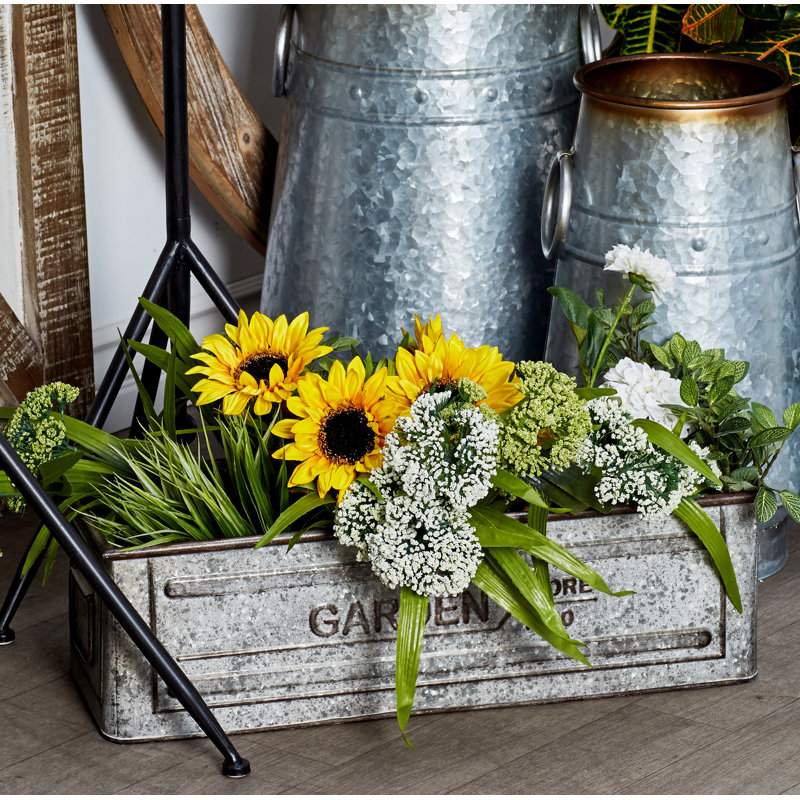 Ensemble de boîtes à fleurs galvanisées 3 pièces Dahlgren