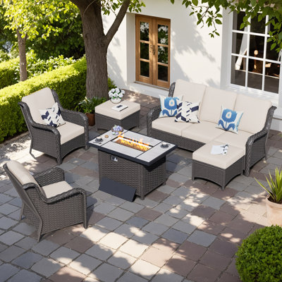 Tommy 5 - Person Patio Conversation Set with Cushions
