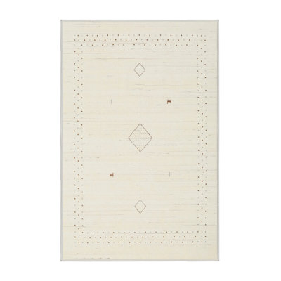 Tapis de zone blanche contemporaine