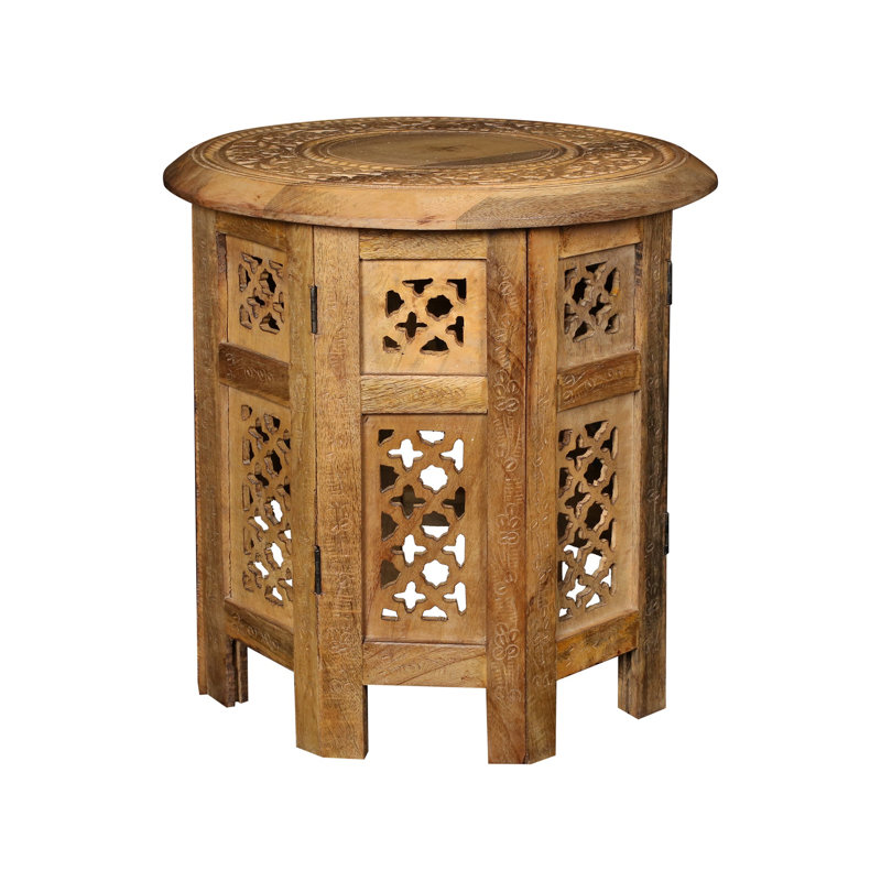 Abbeyville Frame End Table, Natural, 38cm H x 38cm W x 38cm D