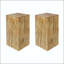 Wood-Look Square-Column MGO End Table - 33.75" H, Natural-129458290-129458291