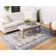 Tapis bleu / beige Carolina-40279087