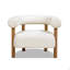 Fauteuil demi-tonneau 37 po Mid Century Modern