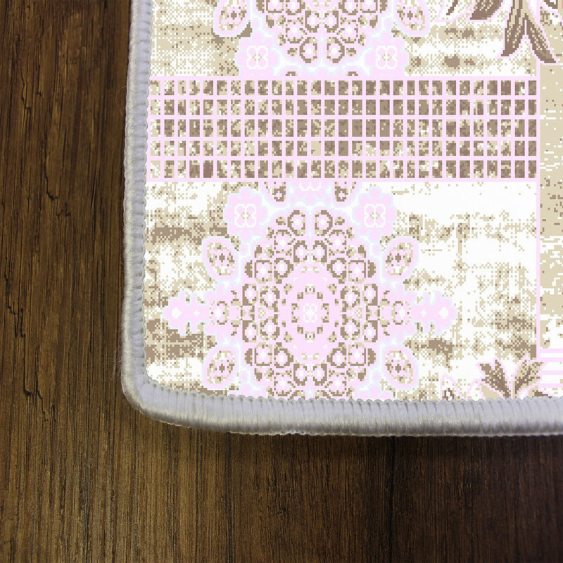 Soft Hall Carpet (2.6 x 4.9 ft), 100% Polyester, 0.3 in Pile Height | Antibacterial, Non-Slip Underside, 650 g/m² | Machine Washable, 3D Digital Print | Perfect for Living Room, Entryway & Bedroom Décor