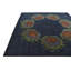 Tapis carré bleu marine Otto