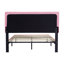 Structure de lit double tapissier pleine grandeur avec tête de lit moderne en tissu capitonné à boutons, aucun sommier requis, support à lattes de bois, assemblage facile, rose-1741932859-1741932857