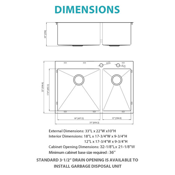 Dimensions du produit