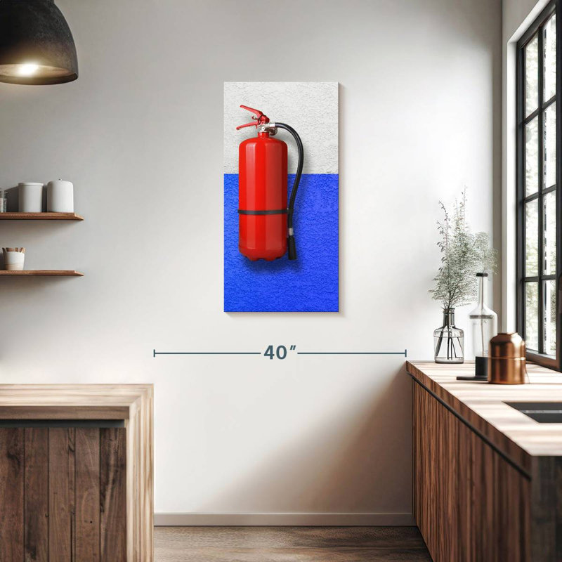Fire Extinguisher, 36" H x 18" W