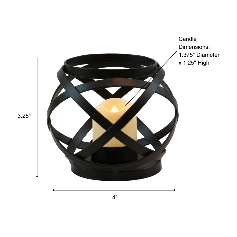 Metal Candleholders with Battery Operated LED Candles
