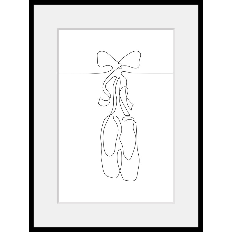 Ballet Shoes 1 Piece Single Picture Frame Wall Art