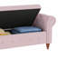 Banc de lit en velours rose-131203656
