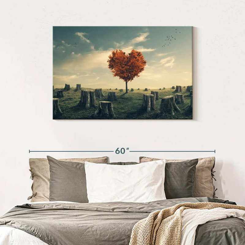 Indestructible Heart Tree, 30" H x 45" W