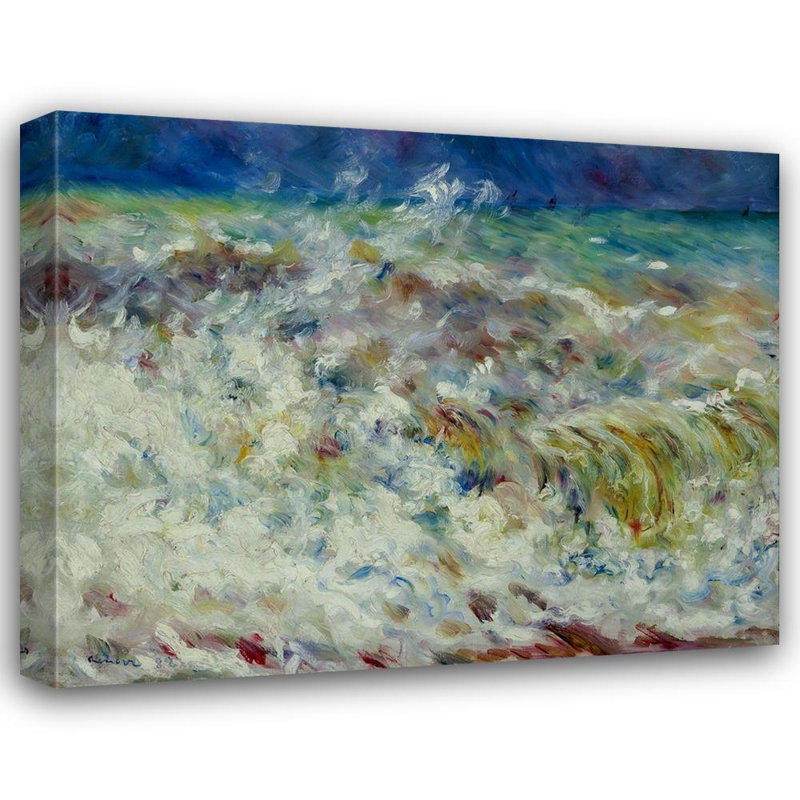 Reproduction d'art sur toile tendue à la plage par Renoir, Pierre, Auguste Beachcrest Home ™, H 28 po x l 34 po