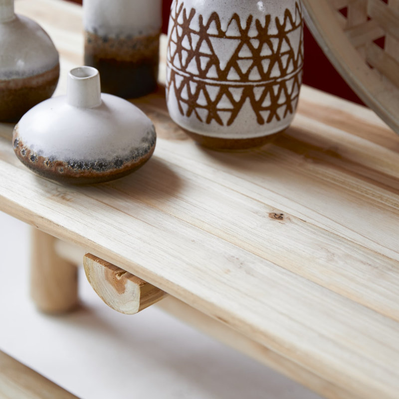 Kilim Solid Wood End Table