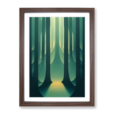 Symmetrical Forest No.4 Abstract - Single Picture Frame Print