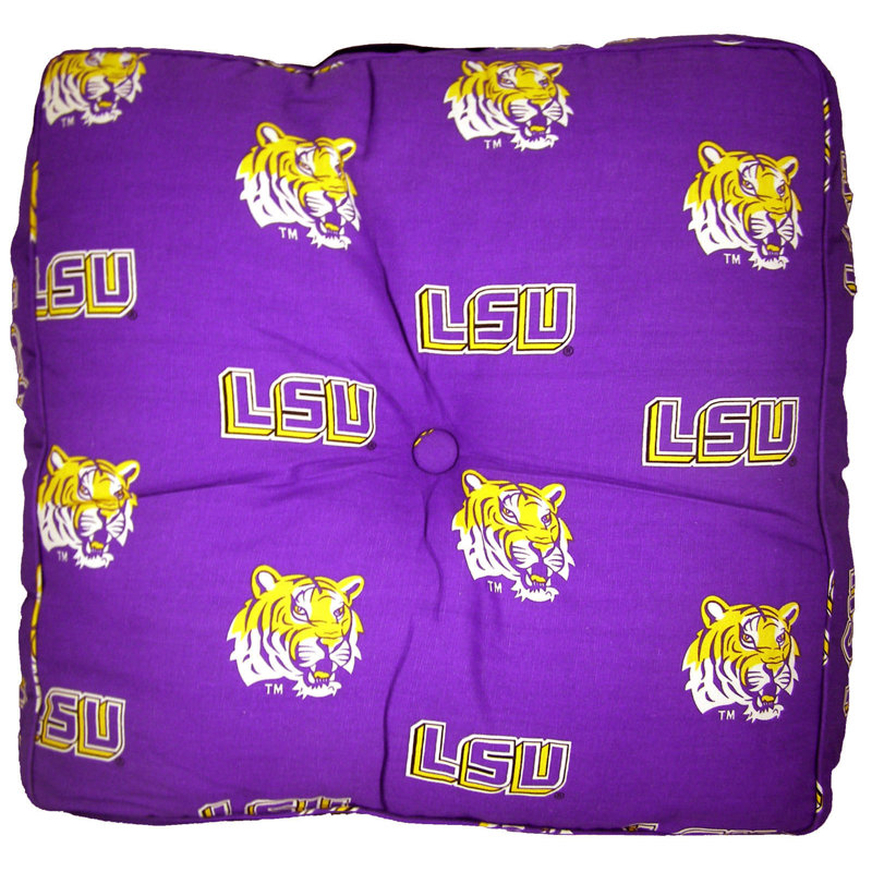 NCAA Cotton Reversible Throw Pillow, Louisiana State University