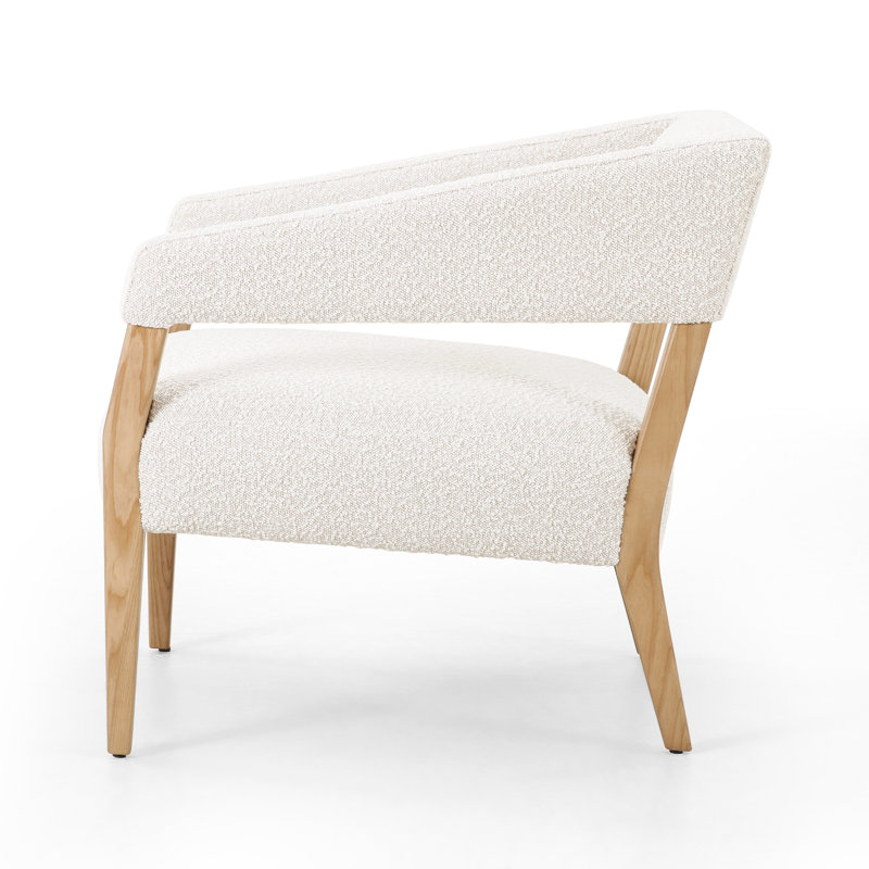 Gary Armchair, White, Natural