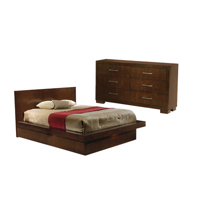 Ensemble de chambre à coucher 2 pièces avec commode Kelemen