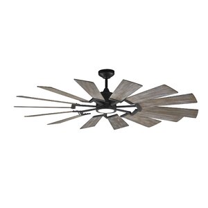 Elainea 14- Blade LED Windmill Ceiling Fan with Remote Control and Light Kit Included