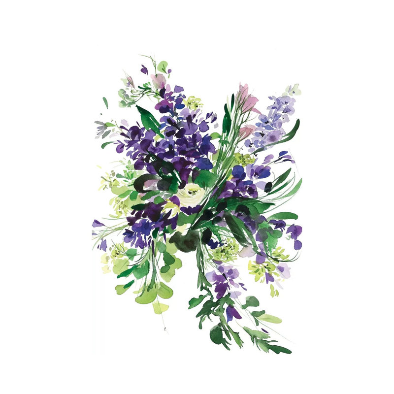 Morado by Gosia Gregorczyk - Wrapped Canvas Painting, 20.32 cm H x 30.48 cm W