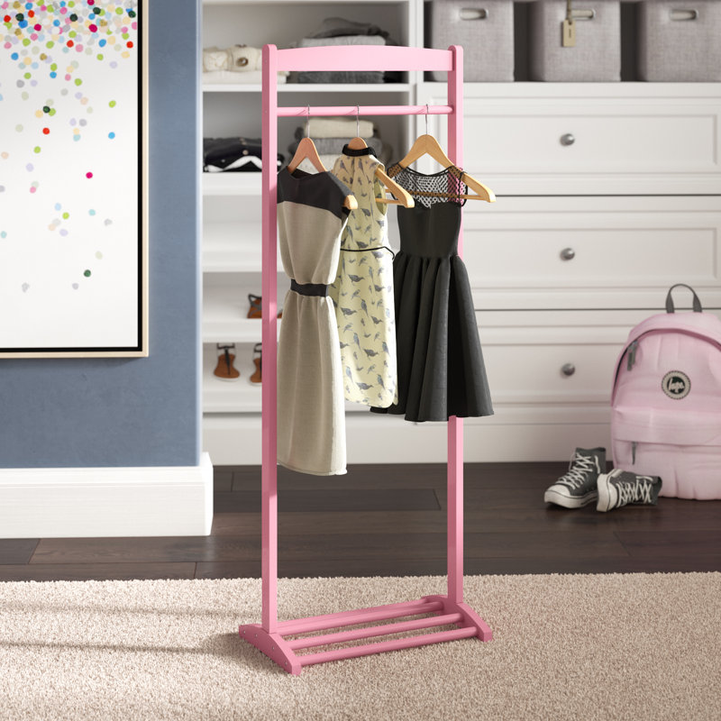 Eliphalet Adjustable Freestanding Clothing Racks, Pink