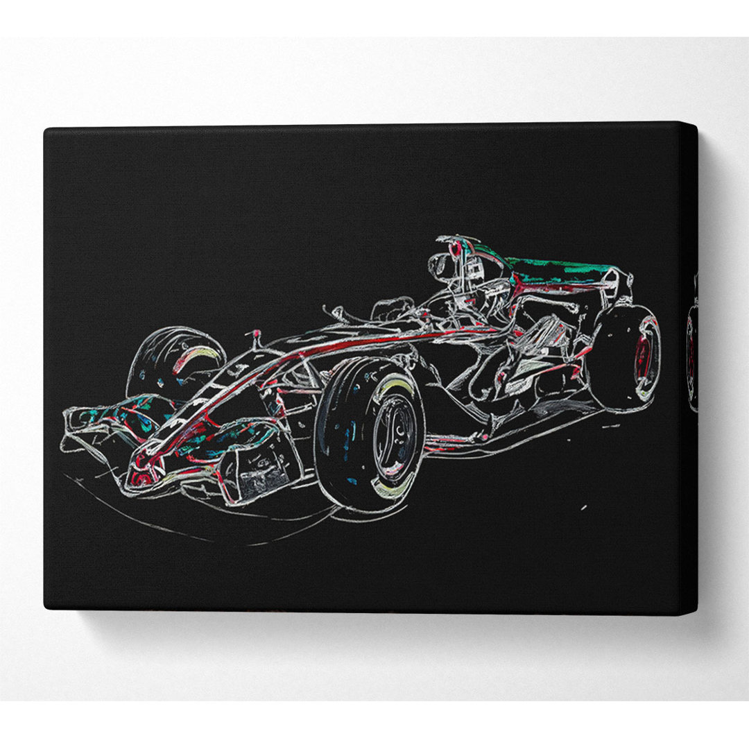 Formula One Side Profile 2 - Kunstdrucke auf Leinwand