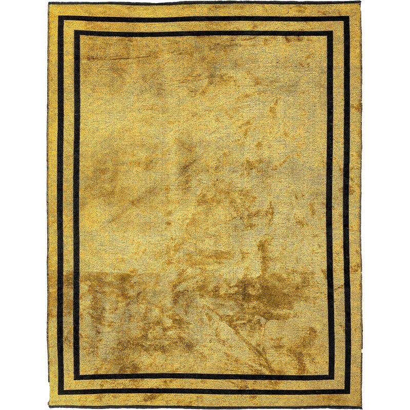 Rapture Cotton/Acrylic/Rayon Ebony/Olive Green Area Rug, Rectangle 7'10" x 11'2"