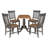 4 - Person Solid Wood Solid Wood Top Pedestal Dining Set