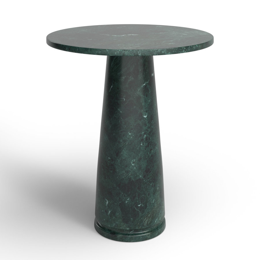 Daktari Tall Round Marble Accent Table