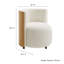 Chaise d'appoint Solis Boucle en ivoire naturel
