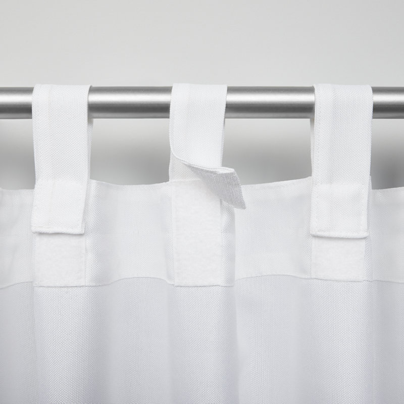 Exclusive Home Semi-Sheer Curtain Panel Pair, White, 54" W x 108" L